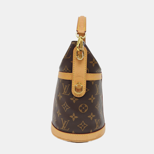 DUFFLE Monogram Coated Canvas Brown