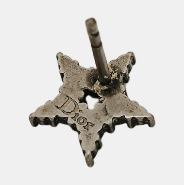 Dior Tribales Metal Silver Stud Earrings