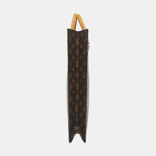 SAC PLAT GM Monogram Coated Canvas Brown