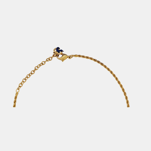 Twist Round Metal Gold Necklace