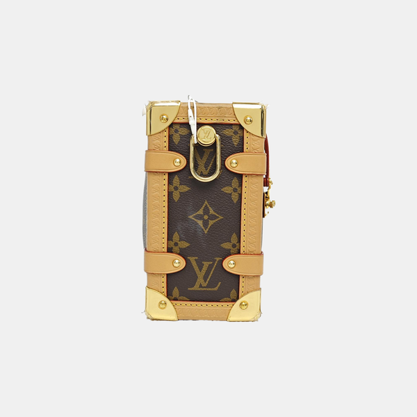SIDE TRUNK MM Monogram Coated Canvas Brown