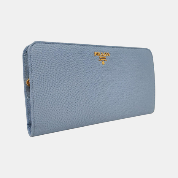 Saffiano Calfskin Wallet Blue