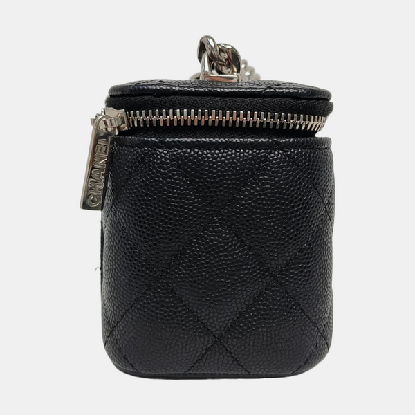 Quilted Grained Calfskin Black