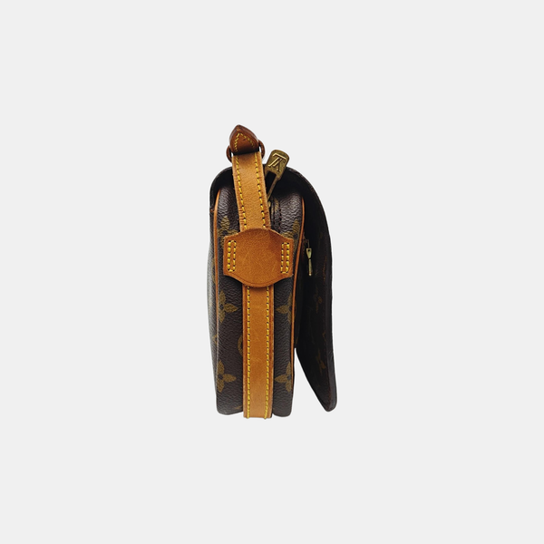VINTAGE SAINT GERMAIN PM Monogram Coated Canvas Brown
