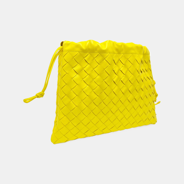The Pouch Large Calfskin Yellow