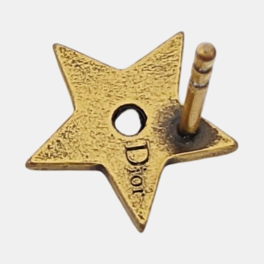 J'adior Metal Gold Stud Earrings