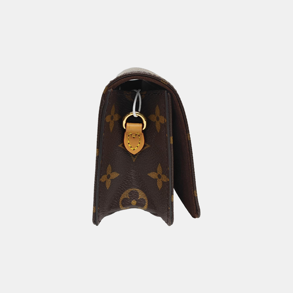 Lily Monogram Coated Canvas Brown