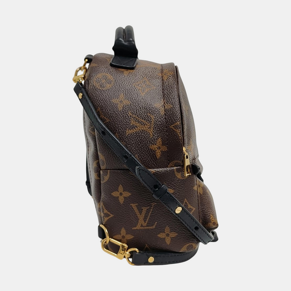 PALM SPRINGS Mini Monogram Coated Canvas Brown