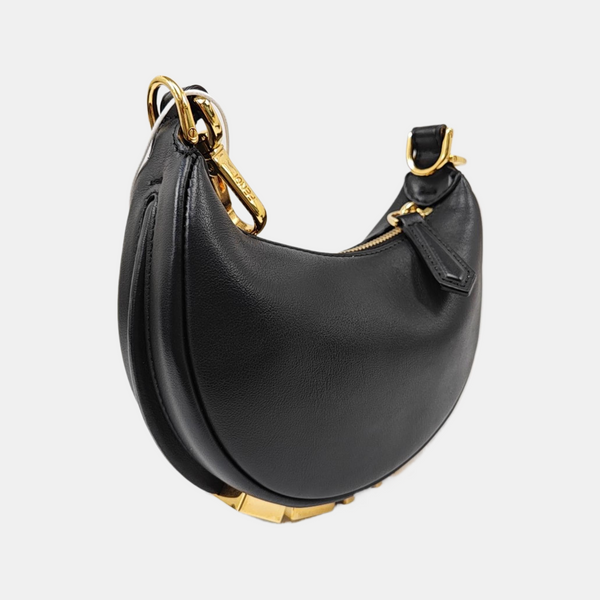 Calfskin Top Handle Bag Black
