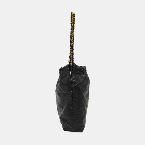 CHANEL 22 Small Quilted Calfskin Black