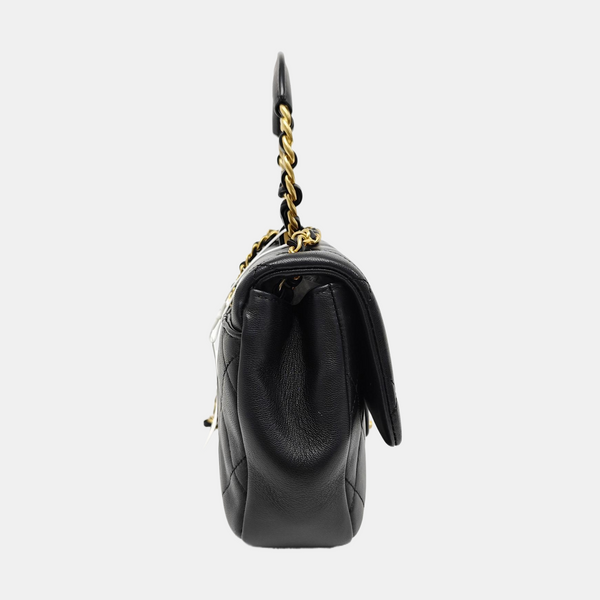 IN THE LOOP Quilted Lambskin Black