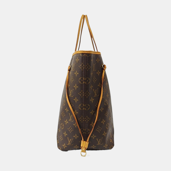 NEVERFULL GM Monogram Coated Canvas Brown
