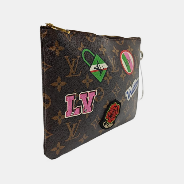 CITY Monogram Coated Canvas Brown