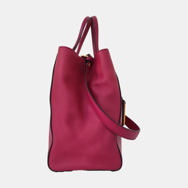 2 Jours Medium Calfskin Purple