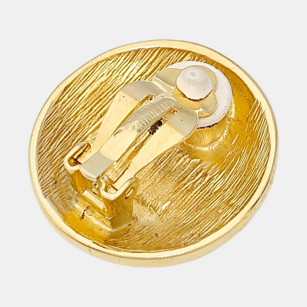 Metal Gold Clip On Earrings