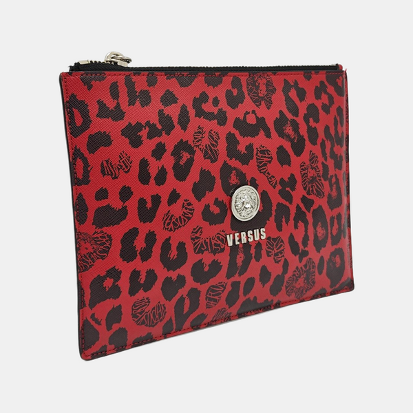Calfskin Clutch Red