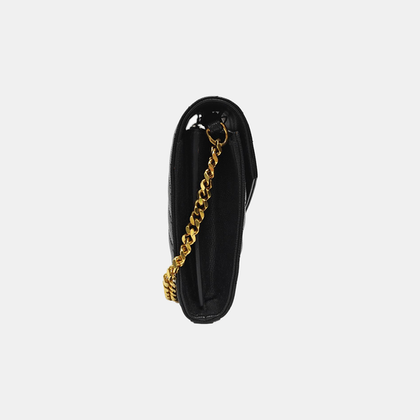 MONOGRAM Medium Chevron Calfskin Black