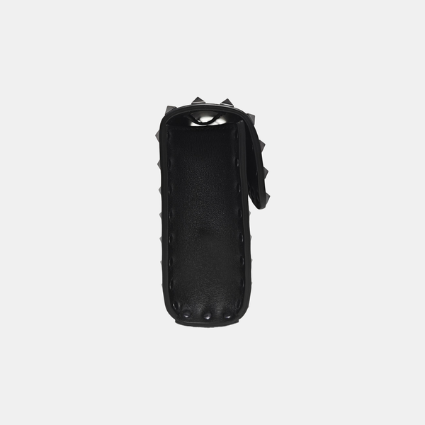 Rockstud Calfskin Black