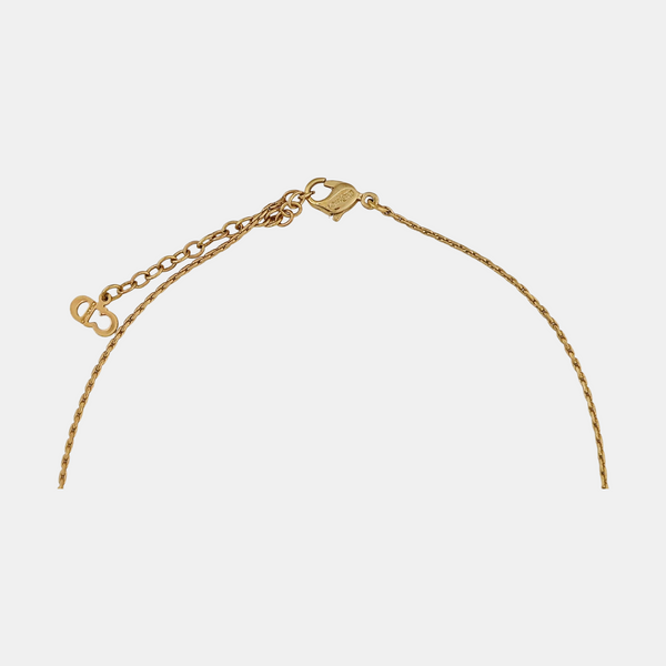 Twist Round Metal Gold Necklace