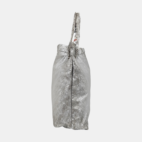 Crush Medium Calfskin Silver