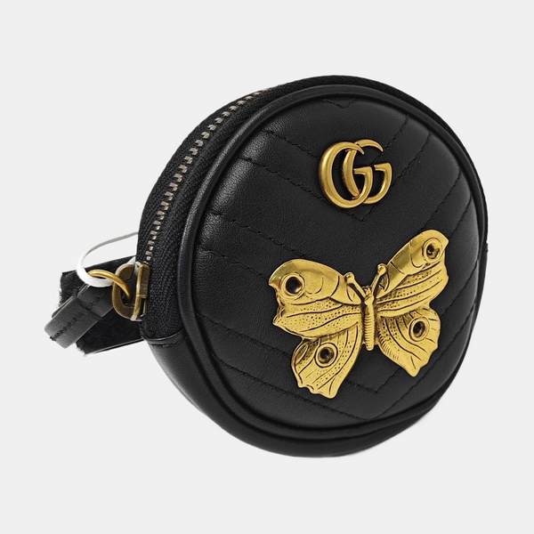 GG Marmont Mini Quilted Calfskin Black