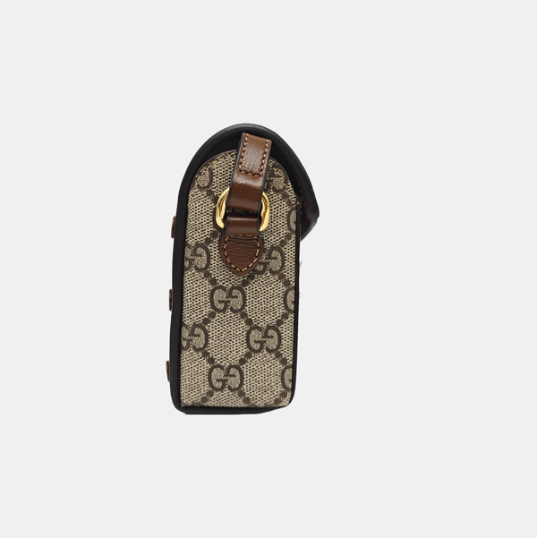 Horsebit 1955 Mini Monogram Coated Canvas Beige