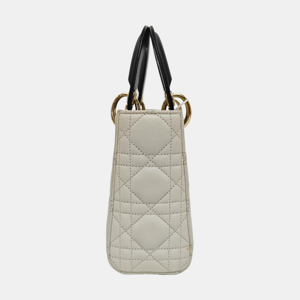 Lady Dior Mini Cannage Lambskin White