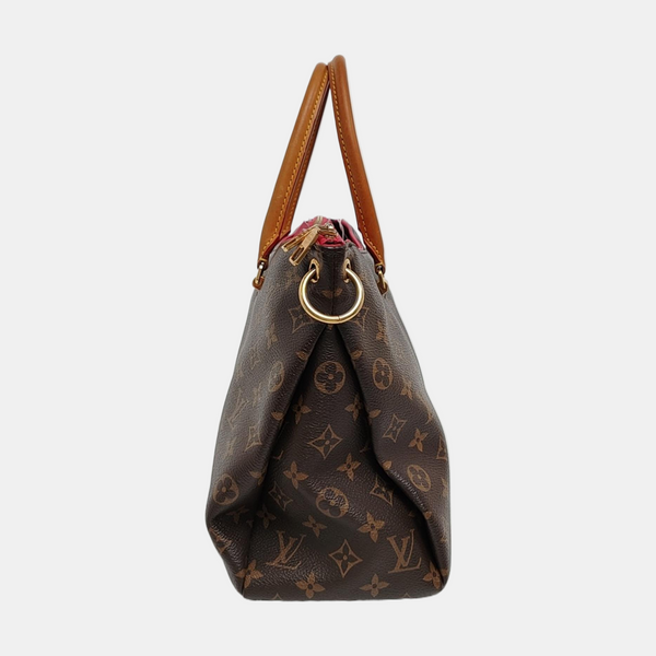 PALLAS MM Monogram Coated Canvas Brown