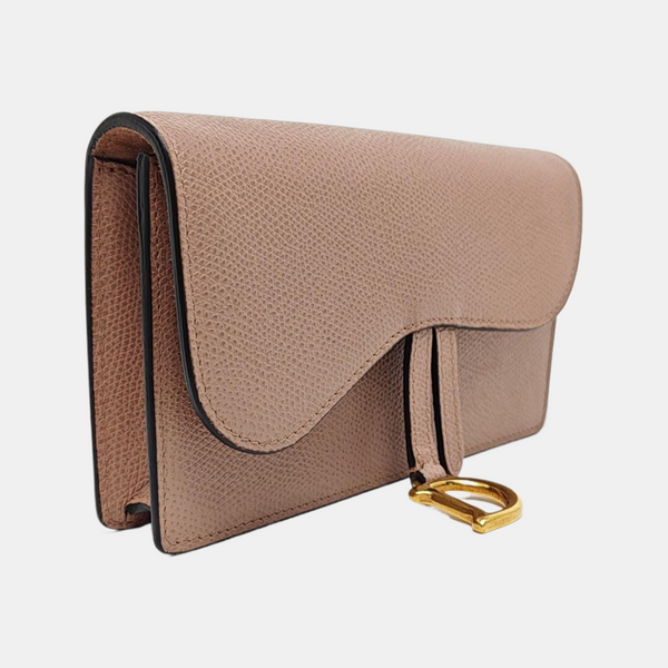 Authenticated pre-owned Saddle Calfskin Pink - Belt Bag at Looply