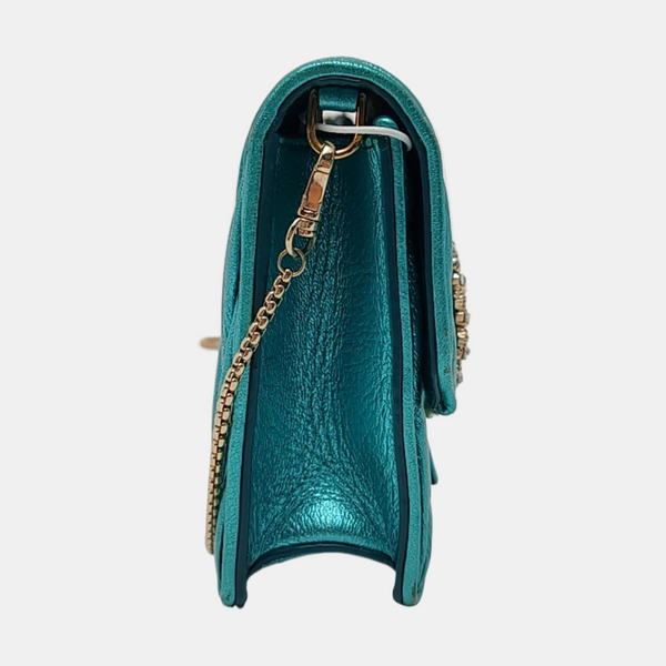 Matelassé Quilted Lambskin Blue