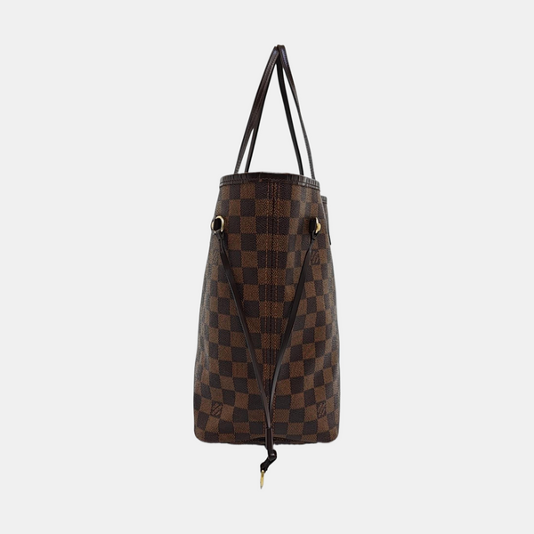 NEVERFULL MM Damier Ebene Coated Canvas Brown
