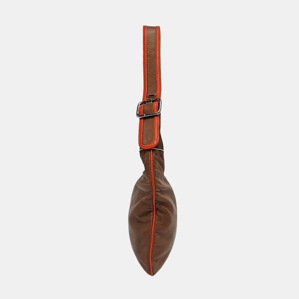 Calfskin Shoulder Bag Brown