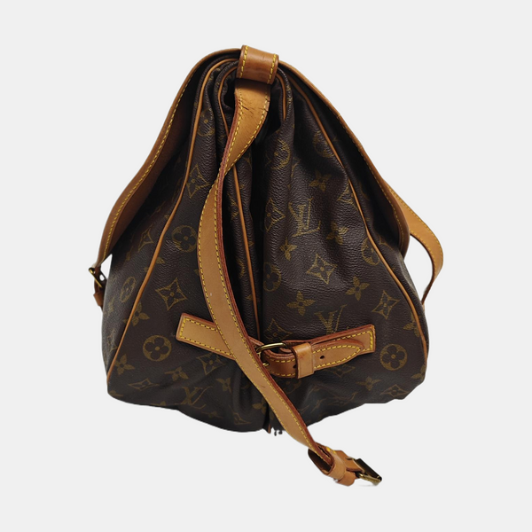 SAUMUR 35 Monogram Coated Canvas Brown