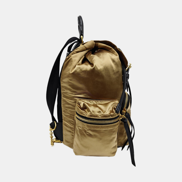 The Rucksack Medium Nylon Gold