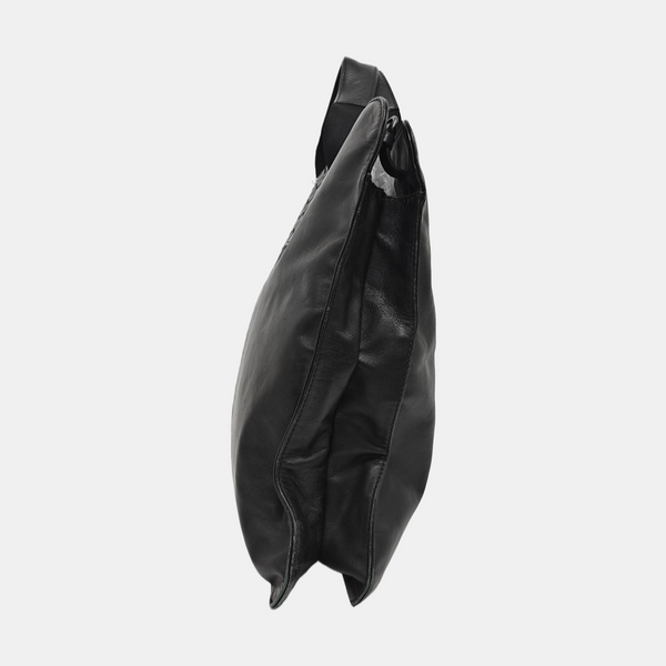 Calfskin Top Handle Bag Black