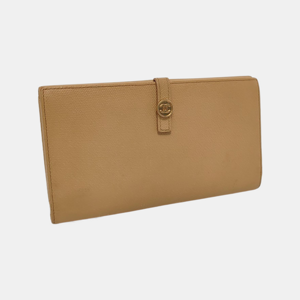 Grained Calfskin Wallet Yellow