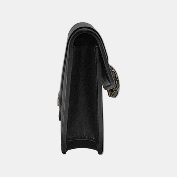 SERPENTI FOREVER Calfskin Black Wallet