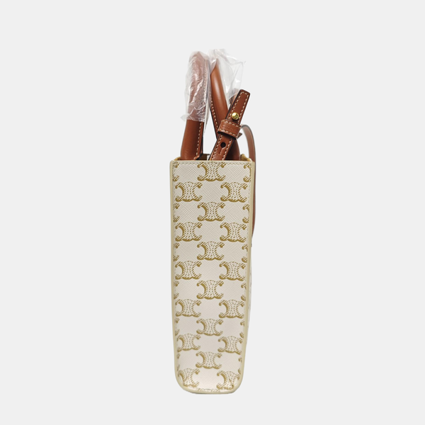 CABAS Mini Coated Canvas White