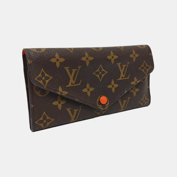 JOSÉPHINE Monogram Coated Canvas Brown Wallet