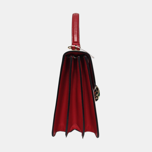 SERPENTI FOREVER Small Quilted Calfskin Red