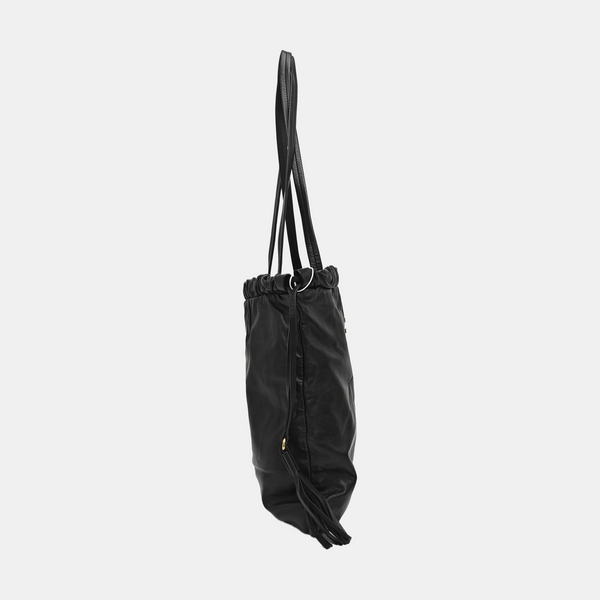 Lambskin Tote Bag Black