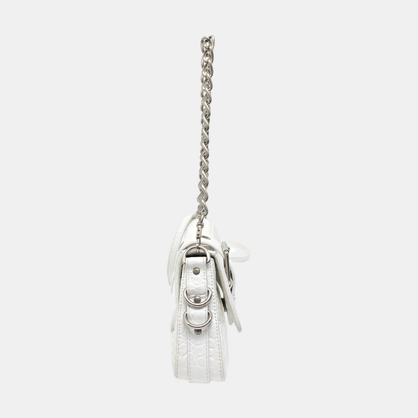 Calfskin Shoulder Bag White