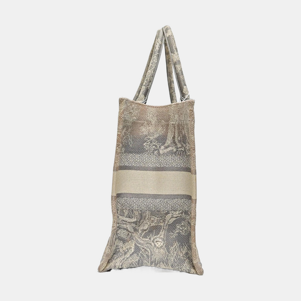Bolso Tote Mediano Lona Gris