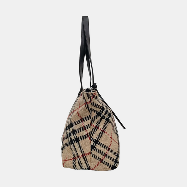 Fabric Shoulder Bag Beige