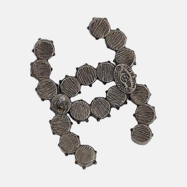 Synthetic Material Gray Stud Earrings