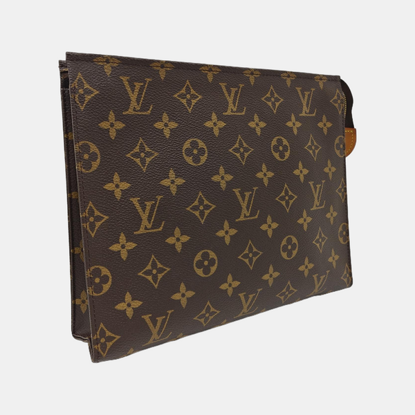 TOILET POCKET 26 Monogram Coated Canvas Brown