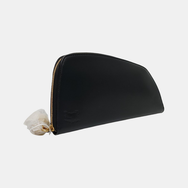 SHIELD Large Lambskin Black Wallet