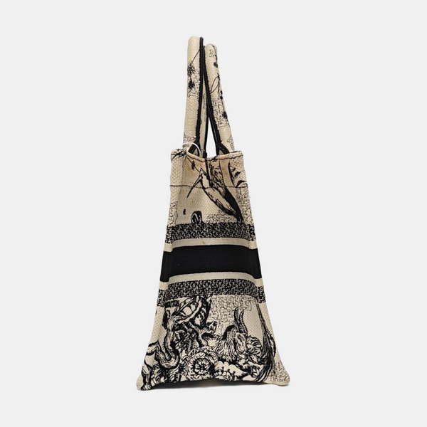 Book Tote Small Canvas White