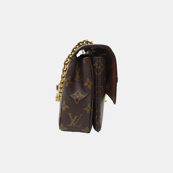 MARCEAU Monogram Coated Canvas Brown