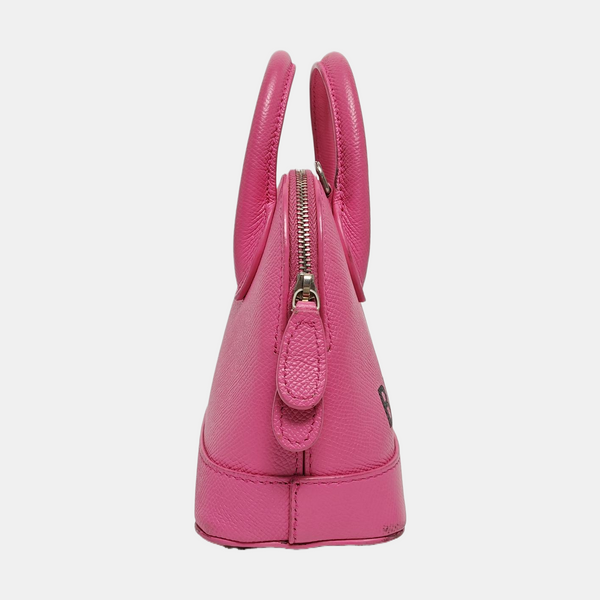 Top Handle Calfskin Red